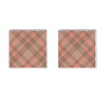 Tartan Scotland Seamless Plaid Pattern Vintage Check Color Square Geometric Texture Cufflinks (Square) Front(Pair)