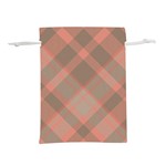 Tartan Scotland Seamless Plaid Pattern Vintage Check Color Square Geometric Texture Lightweight Drawstring Pouch (S) Front