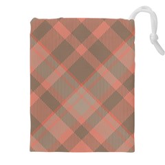 Tartan Scotland Seamless Plaid Pattern Vintage Check Color Square Geometric Texture Drawstring Pouch (5xl) by Wegoenart