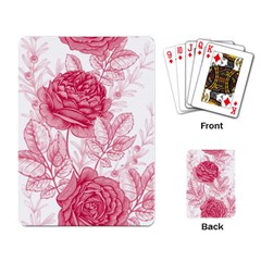 Flower Seamless Pattern With Roses Playing Cards Single Design (rectangle) by Wegoenart