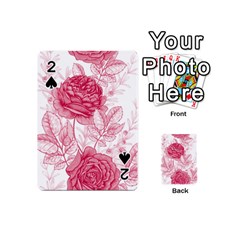 Flower Seamless Pattern With Roses Playing Cards 54 Designs (mini) by Wegoenart