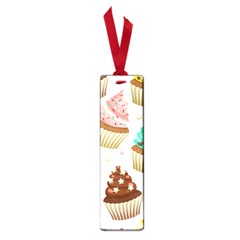 Seamless Pattern Yummy Colored Cupcakes Small Book Marks by Wegoenart