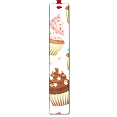 Seamless Pattern Yummy Colored Cupcakes Large Book Marks by Wegoenart