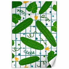 Seamless Pattern With Cucumber Canvas 20  X 30  by Wegoenart