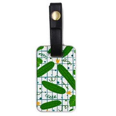 Seamless Pattern With Cucumber Luggage Tag (one Side) by Wegoenart