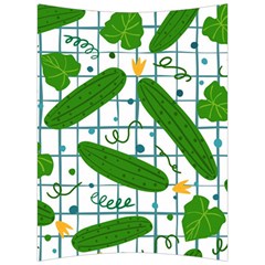 Seamless Pattern With Cucumber Back Support Cushion by Wegoenart