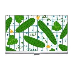 Seamless Pattern With Cucumber Business Card Holder by Wegoenart