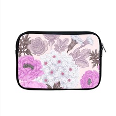 Seamless Pattern With Flowers Roses Peonies Hydrangeas Carnations Apple Macbook Pro 15  Zipper Case by Wegoenart