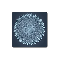 Luxury Mandala With Golden Arabesque Pattern Arabic Islamic East Style Square Magnet by Wegoenart