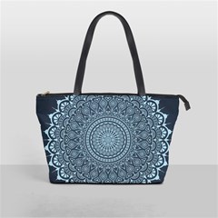 Luxury Mandala With Golden Arabesque Pattern Arabic Islamic East Style Classic Shoulder Handbag by Wegoenart