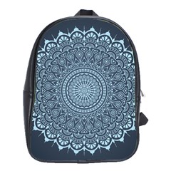 Luxury Mandala With Golden Arabesque Pattern Arabic Islamic East Style School Bag (large) by Wegoenart