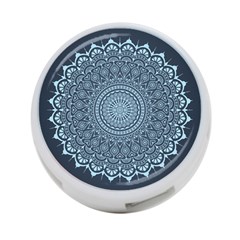 Luxury Mandala With Golden Arabesque Pattern Arabic Islamic East Style 4-port Usb Hub (two Sides) by Wegoenart