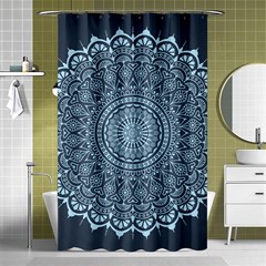 Luxury Mandala With Golden Arabesque Pattern Arabic Islamic East Style Shower Curtain 48  X 72  (small)  by Wegoenart