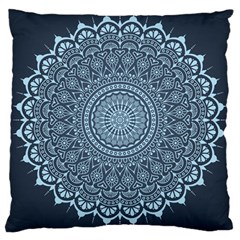 Luxury Mandala With Golden Arabesque Pattern Arabic Islamic East Style Large Cushion Case (one Side) by Wegoenart