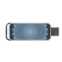 Luxury Mandala With Golden Arabesque Pattern Arabic Islamic East Style Portable Usb Flash (two Sides) by Wegoenart