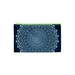 Luxury Mandala With Golden Arabesque Pattern Arabic Islamic East Style Cosmetic Bag (xs) by Wegoenart