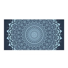 Luxury Mandala With Golden Arabesque Pattern Arabic Islamic East Style Satin Wrap by Wegoenart