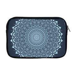 Luxury Mandala With Golden Arabesque Pattern Arabic Islamic East Style Apple Macbook Pro 17  Zipper Case by Wegoenart