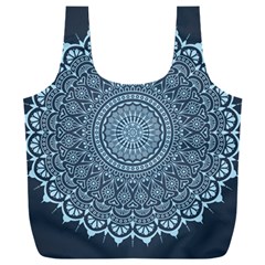 Luxury Mandala With Golden Arabesque Pattern Arabic Islamic East Style Full Print Recycle Bag (xxxl)