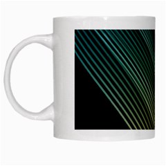 Abstract Colorful Geometric Lines Pattern Background White Mugs by Wegoenart