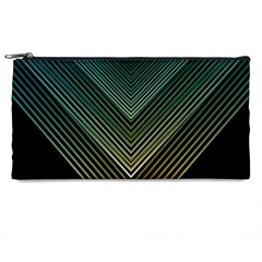 Abstract Colorful Geometric Lines Pattern Background Pencil Cases by Wegoenart