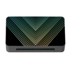 Abstract Colorful Geometric Lines Pattern Background Memory Card Reader With Cf by Wegoenart