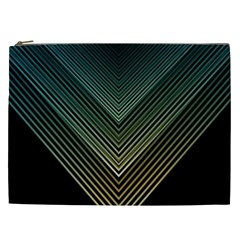 Abstract Colorful Geometric Lines Pattern Background Cosmetic Bag (xxl) by Wegoenart