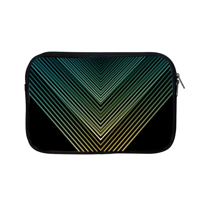 Abstract Colorful Geometric Lines Pattern Background Apple iPad Mini Zipper Cases