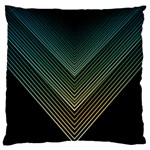 Abstract Colorful Geometric Lines Pattern Background Large Flano Cushion Case (One Side) Front