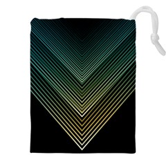 Abstract Colorful Geometric Lines Pattern Background Drawstring Pouch (4xl)