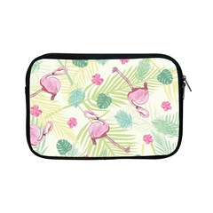 Beautiful Seamless Vector Tropical Pattern Background With Flamingo Hibiscus Apple Ipad Mini Zipper Cases by Wegoenart