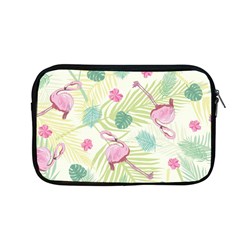 Beautiful Seamless Vector Tropical Pattern Background With Flamingo Hibiscus Apple Macbook Pro 13  Zipper Case by Wegoenart