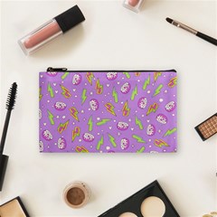 Cute Girl Fashion Seamless Pattern With Tasty Sweet Donuts Cartoon Arrows Pattern Cute Sweets Teen G Cosmetic Bag (small) by Wegoenart