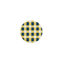 Diagonal Checkered Plaid Seamless Pattern 1  Mini Magnets