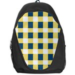 Diagonal Checkered Plaid Seamless Pattern Backpack Bag Front