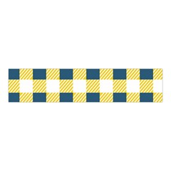 Diagonal Checkered Plaid Seamless Pattern Velvet Scrunchie by Wegoenart