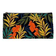 Fashionable Seamless Tropical Pattern With Bright Green Blue Plants Leaves Pencil Cases by Wegoenart