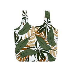 Botanical Seamless Tropical Pattern With Bright Green Yellow Plants Leaves Full Print Recycle Bag (s) by Wegoenart