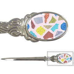 Pattern With Pieces Paper Letter Opener by Wegoenart