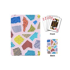 Pattern With Pieces Paper Playing Cards Single Design (mini) by Wegoenart