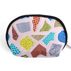 Pattern With Pieces Paper Accessory Pouch (medium) by Wegoenart