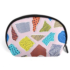 Pattern With Pieces Paper Accessory Pouch (large) by Wegoenart