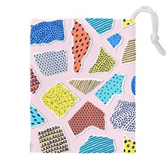 Pattern With Pieces Paper Drawstring Pouch (4xl)