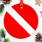 Diving flag Ornament (Round) Front