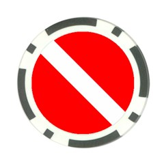 Diving Flag Poker Chip Card Guard by FlagGallery