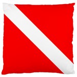 Diving flag Large Cushion Case (One Side) Front