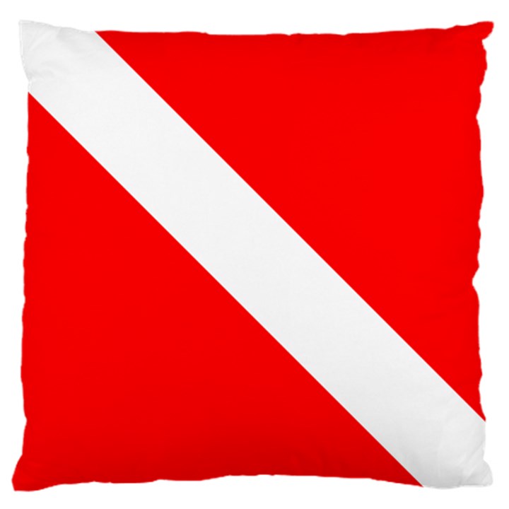 Diving flag Large Cushion Case (One Side)