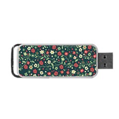 Flowering Branches Seamless Pattern Portable Usb Flash (one Side) by Wegoenart