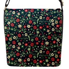 Flowering Branches Seamless Pattern Flap Closure Messenger Bag (s) by Wegoenart