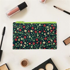 Flowering Branches Seamless Pattern Cosmetic Bag (xs) by Wegoenart